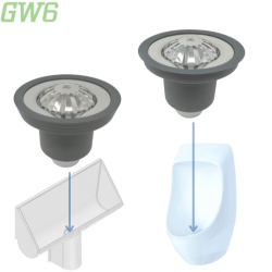 GW6 Waste Adaptors: Compatible with Other Waterless Urinal Brands
